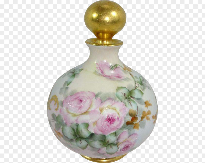 Perfume Limoges Porcelain Vase Bottle PNG