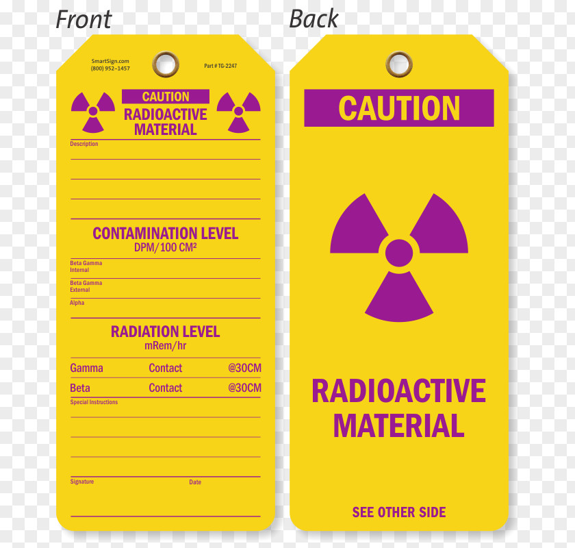 Radiation Area Cordon Paper Label Material Science Radioactive Decay PNG