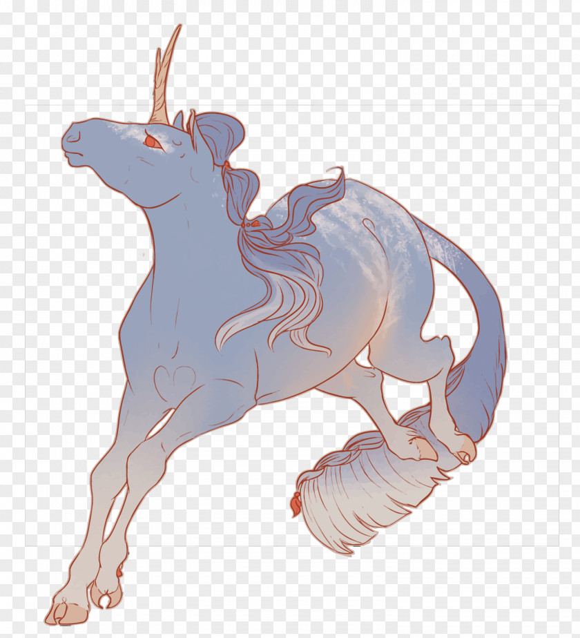 Vector Unicorn Horse Illustration PNG