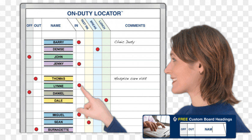 Whiteboard Dry-Erase Boards Magnatag Bulletin Board Organization Information PNG