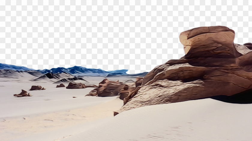 Desert Wadi Sand Geology Tourism PNG