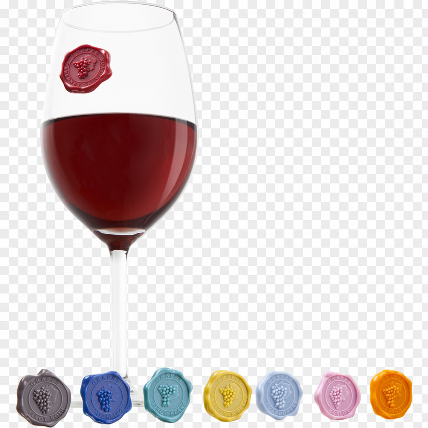 Wine Vacu Vin Glass Bottle Marker Pen PNG