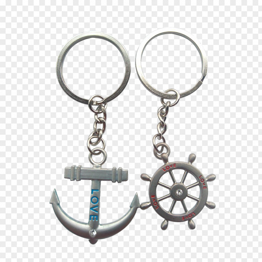 Boat Key Chains Helmsman Ship's Wheel PNG