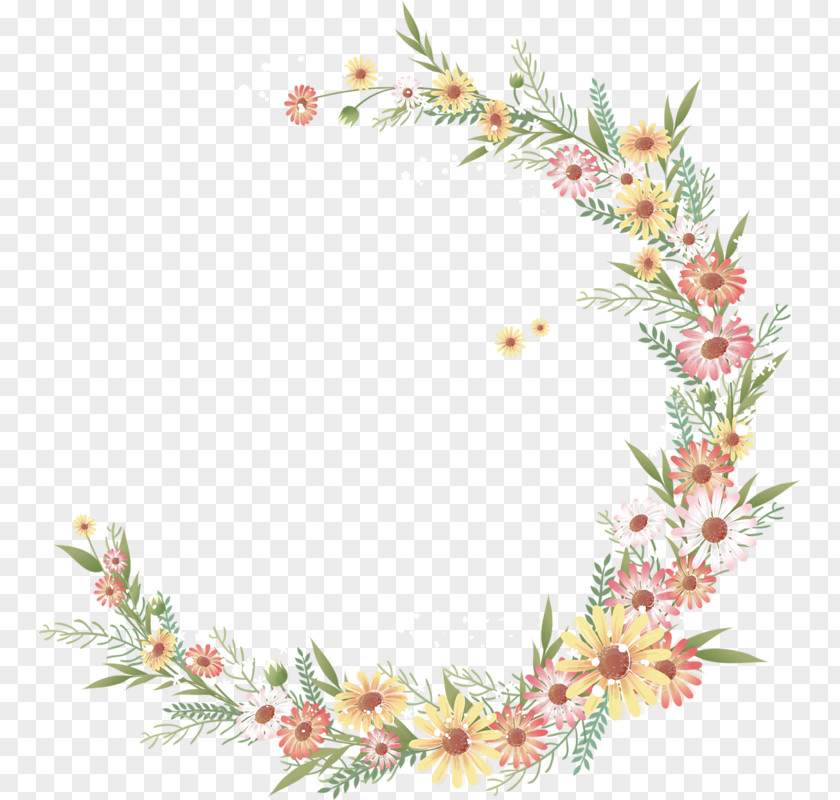 Flower Wreath Photography Watercolor Painting Clip Art PNG
