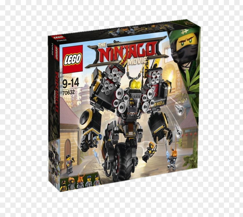Lego Minifigures Ninjago LEGO 70632 THE NINJAGO MOVIE Cole's Quake Mech Amazon.com PNG