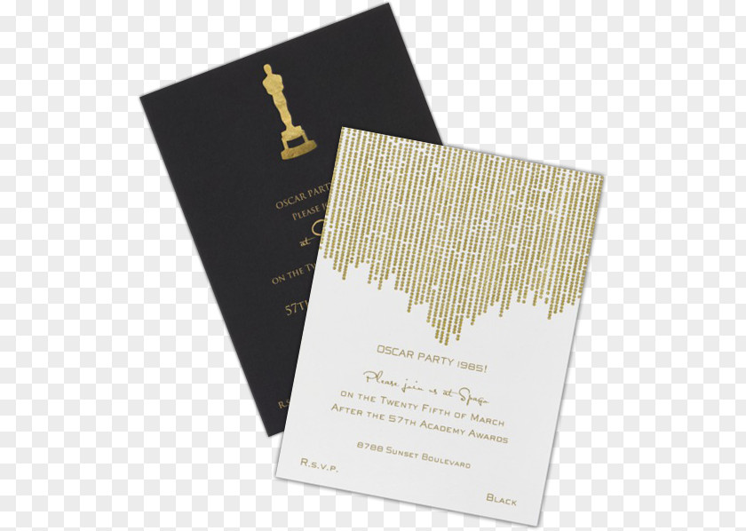 Oscar Wedding Invitation 89th Academy Awards Party PNG