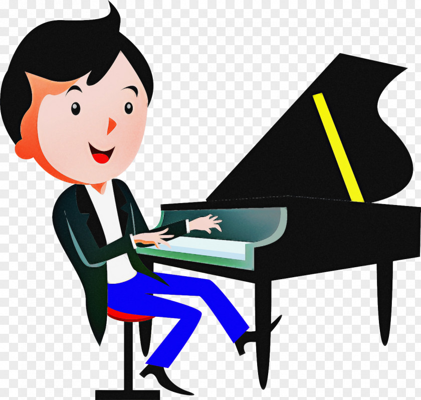 Electronic Instrument Technology Pianist Piano Cartoon Clip Art Player PNG