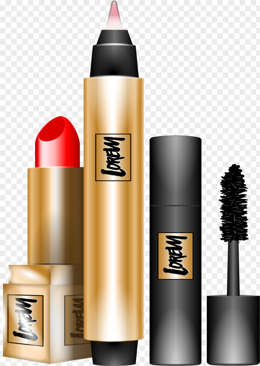 Gold Lipstick Cosmetics Make-up PNG