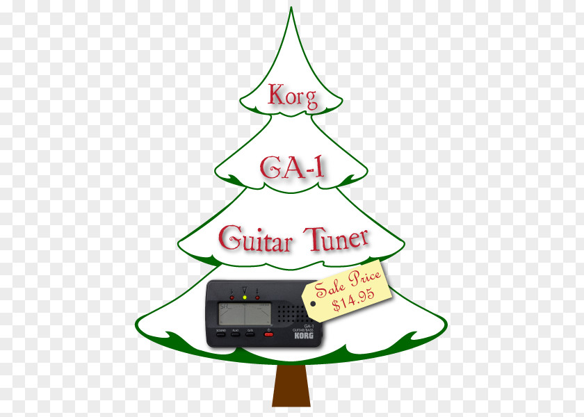 Guitar On Stand Christmas Tree Ornament Clip Art PNG
