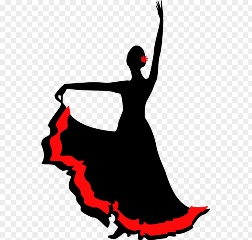 Hand-painted Dancers Silhouette Dance Illustration PNG