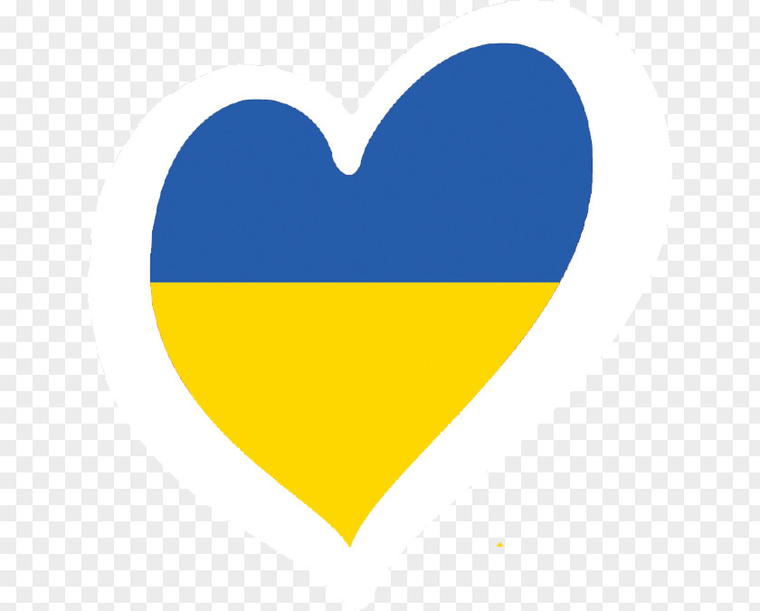 Heart Flag Of Ukraine Illustration Vector Graphics PNG