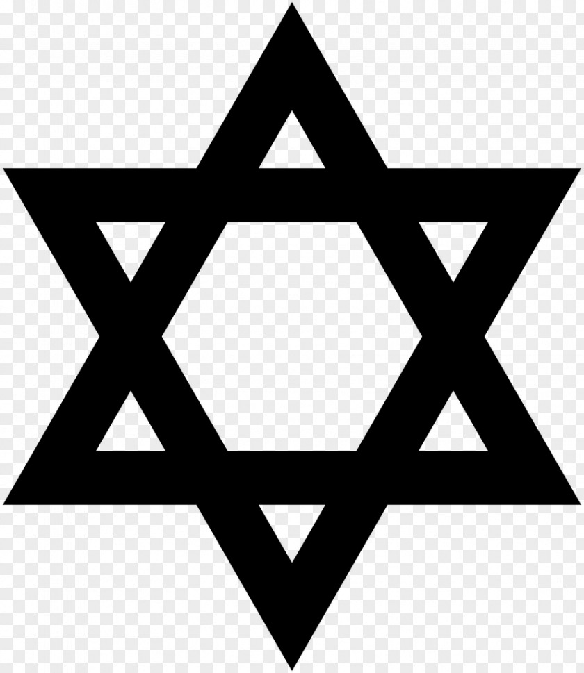 Black Star Of David Judaism Jewish Symbolism PNG