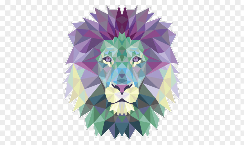 Polygon Animals Lion T-shirt Tiger PNG