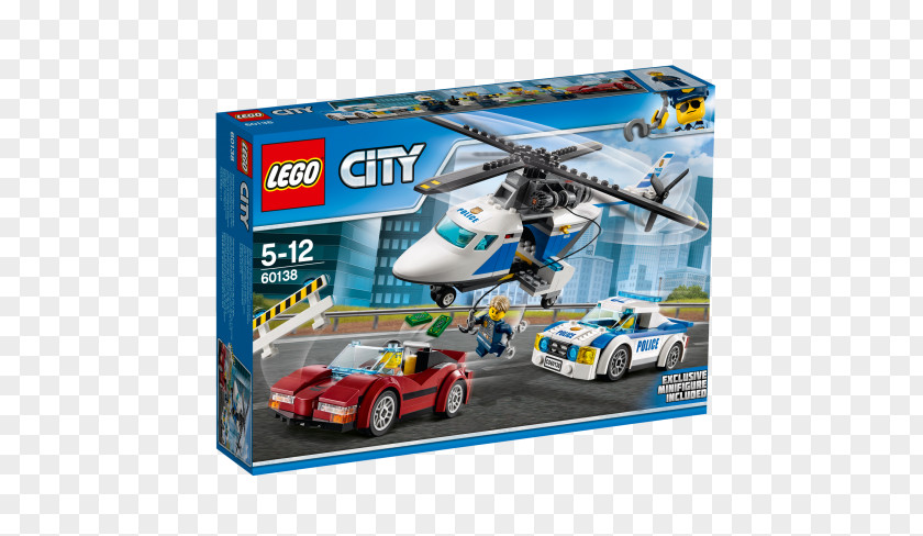 Toy LEGO 60138 City High-Speed Chase Lego Games PNG