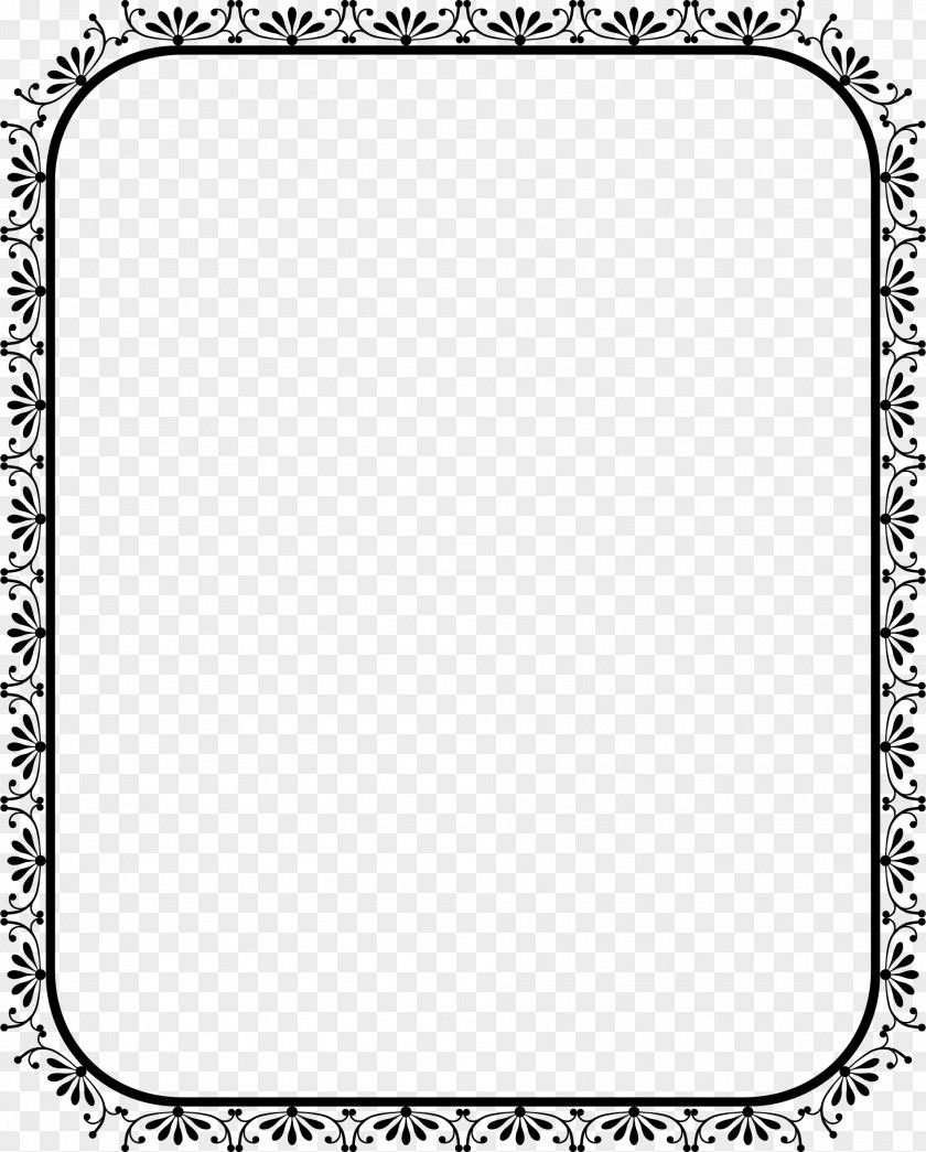 Rollup Border Frame Drawing Clip Art PNG