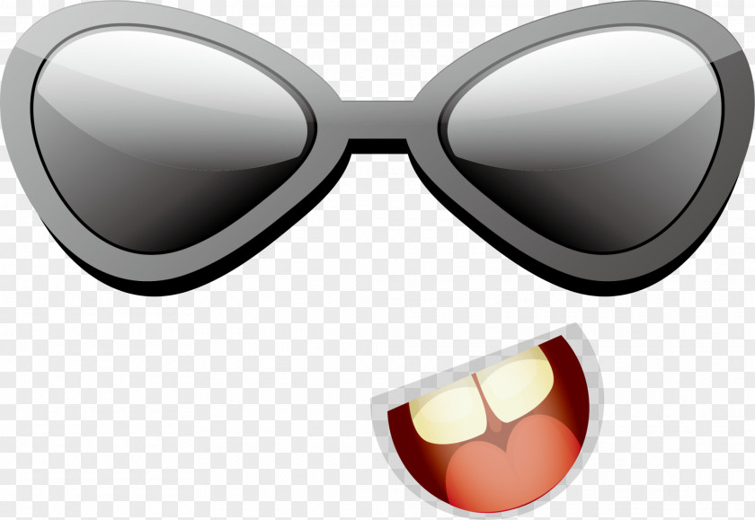 Silver Cartoon Smiley Face Illustration PNG