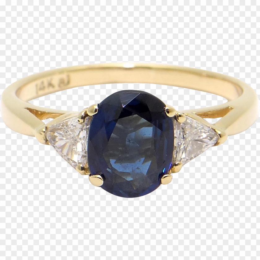 Three View Line Jewellery Ring Sapphire Gemstone Silver PNG