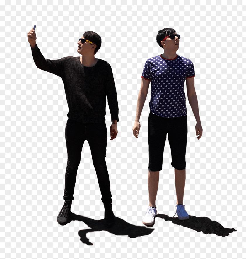 Dan And Phil Go Outside YouTuber T-shirt PNG