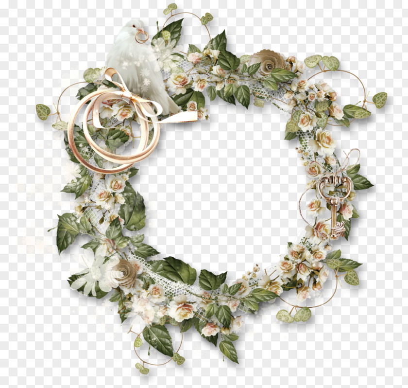 Flower Lei Wedding Background PNG