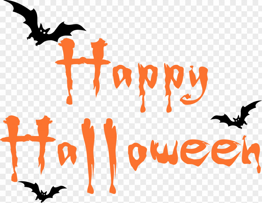 Happy Halloween Text Image It Costume Banner Clip Art PNG