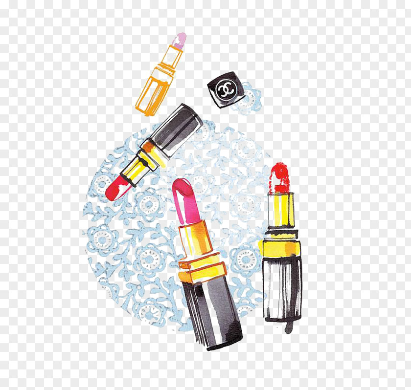 Lipstick Graffiti Chanel Cosmetics Illustration PNG