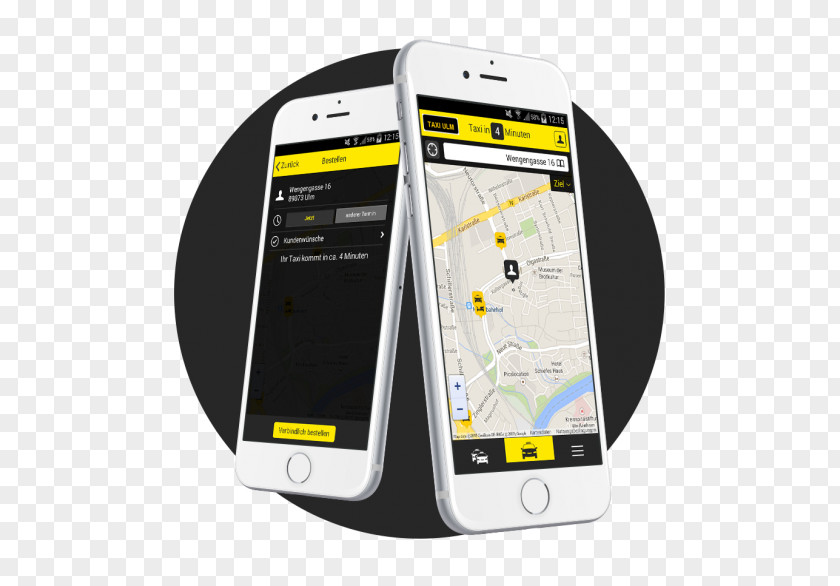 Taxi App Smartphone Feature Phone Taxis Headquarters Ulm E.G. Mobile Phones PNG