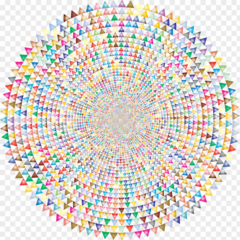 Vortex Symmetry Circle Line Pattern PNG