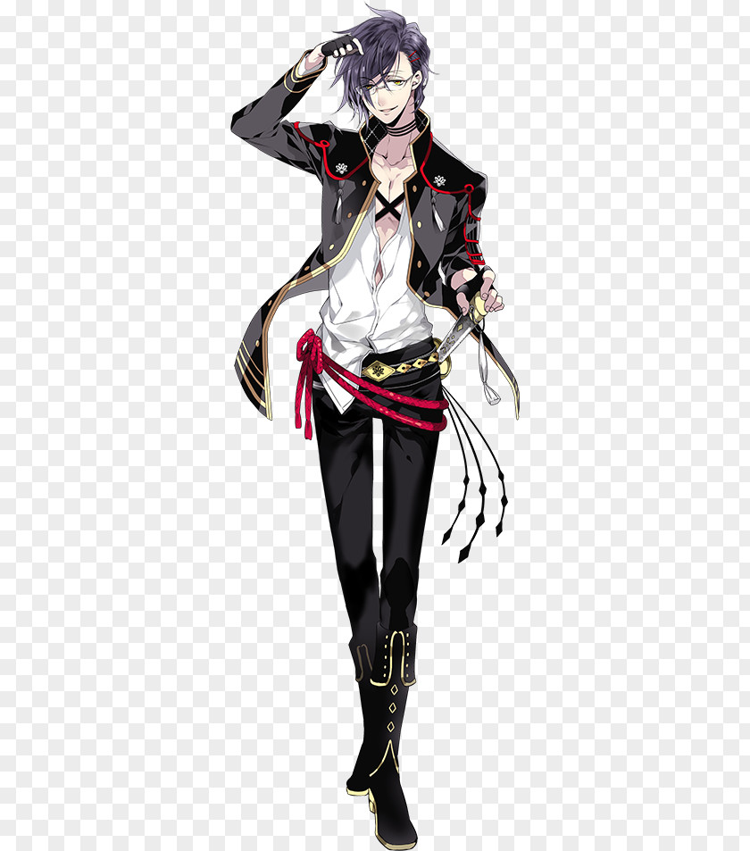 Cosplay Touken Ranbu Seijūrō Akashi 数珠丸 Costume PNG