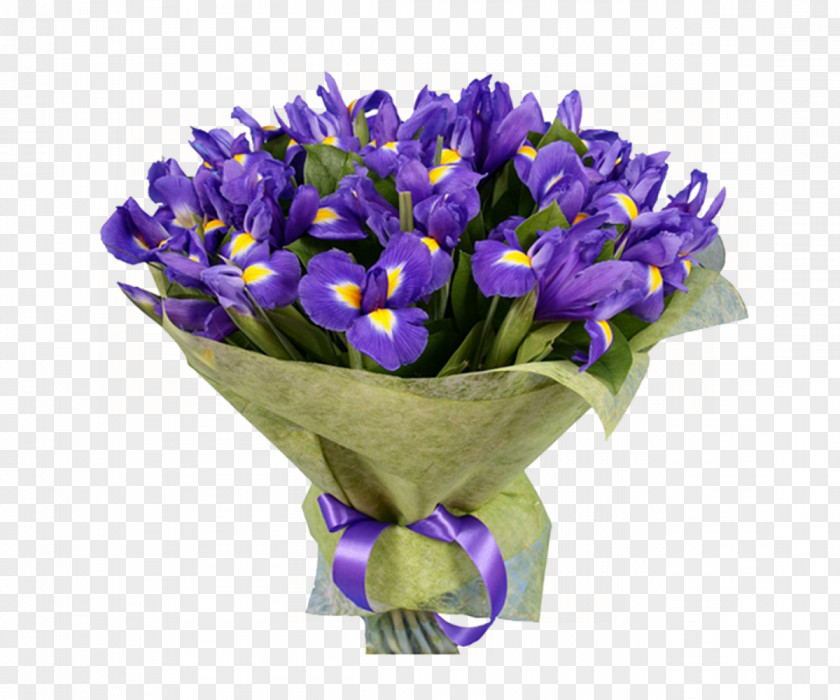 Flower Bouquet Irises Gift Floral Design PNG
