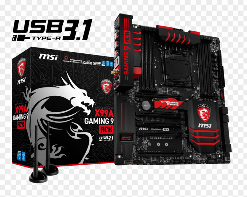 Intel X99 Motherboard LGA 2011 MSI PNG