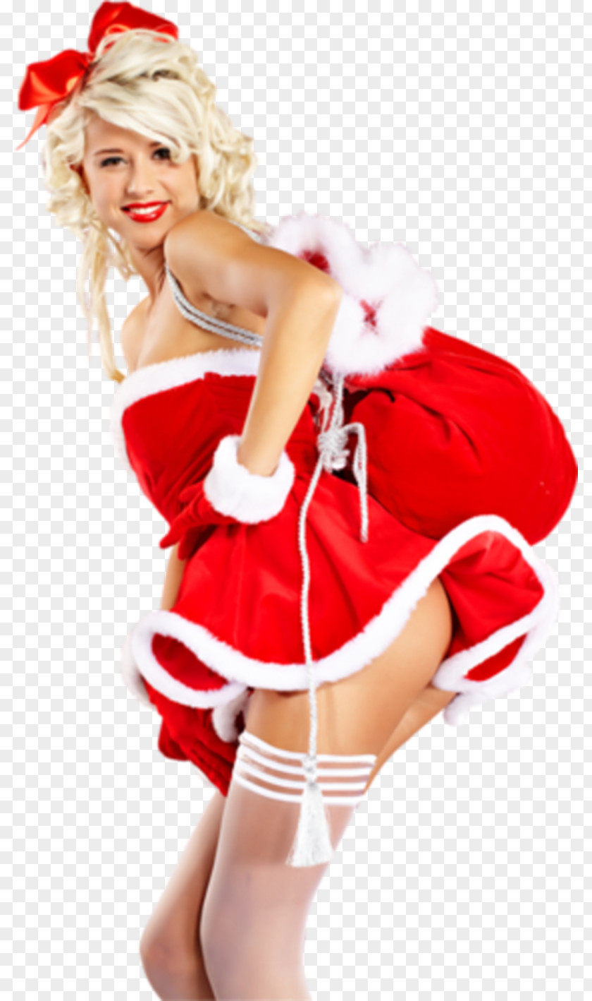 Santa Claus Collection Mrs. Father Christmas Costume PNG
