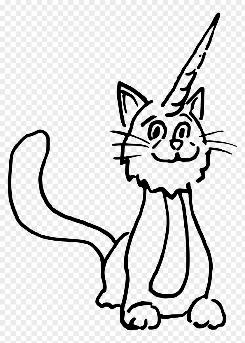 Unicorn Horn Cat Clip Art PNG