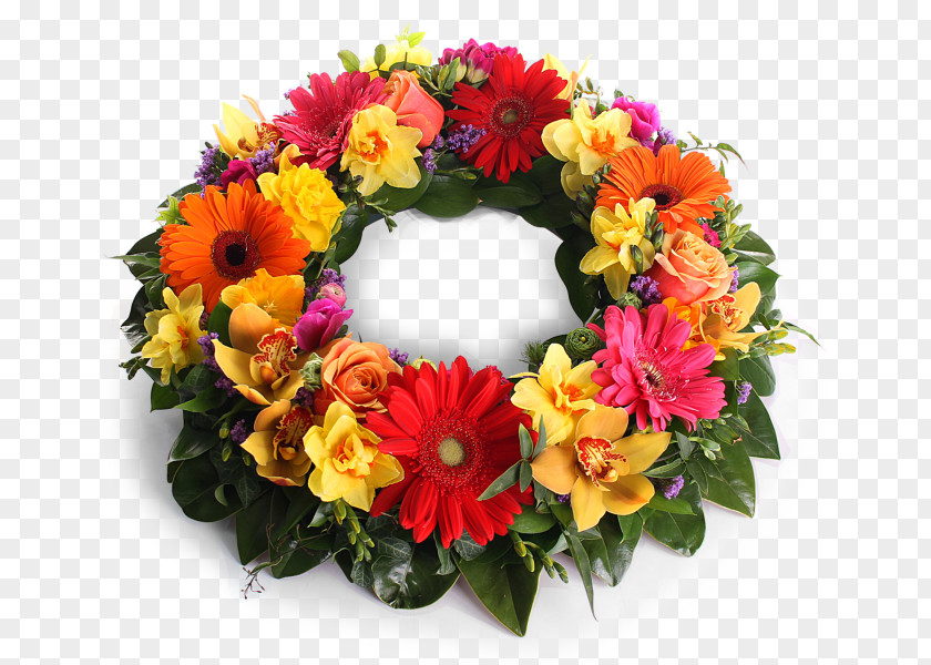 Wreath Wedding Cut Flowers Floral Design Floristry PNG