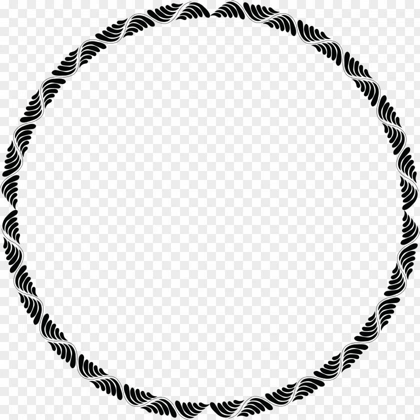 Circle Border Black Borders And Frames Clip Art PNG