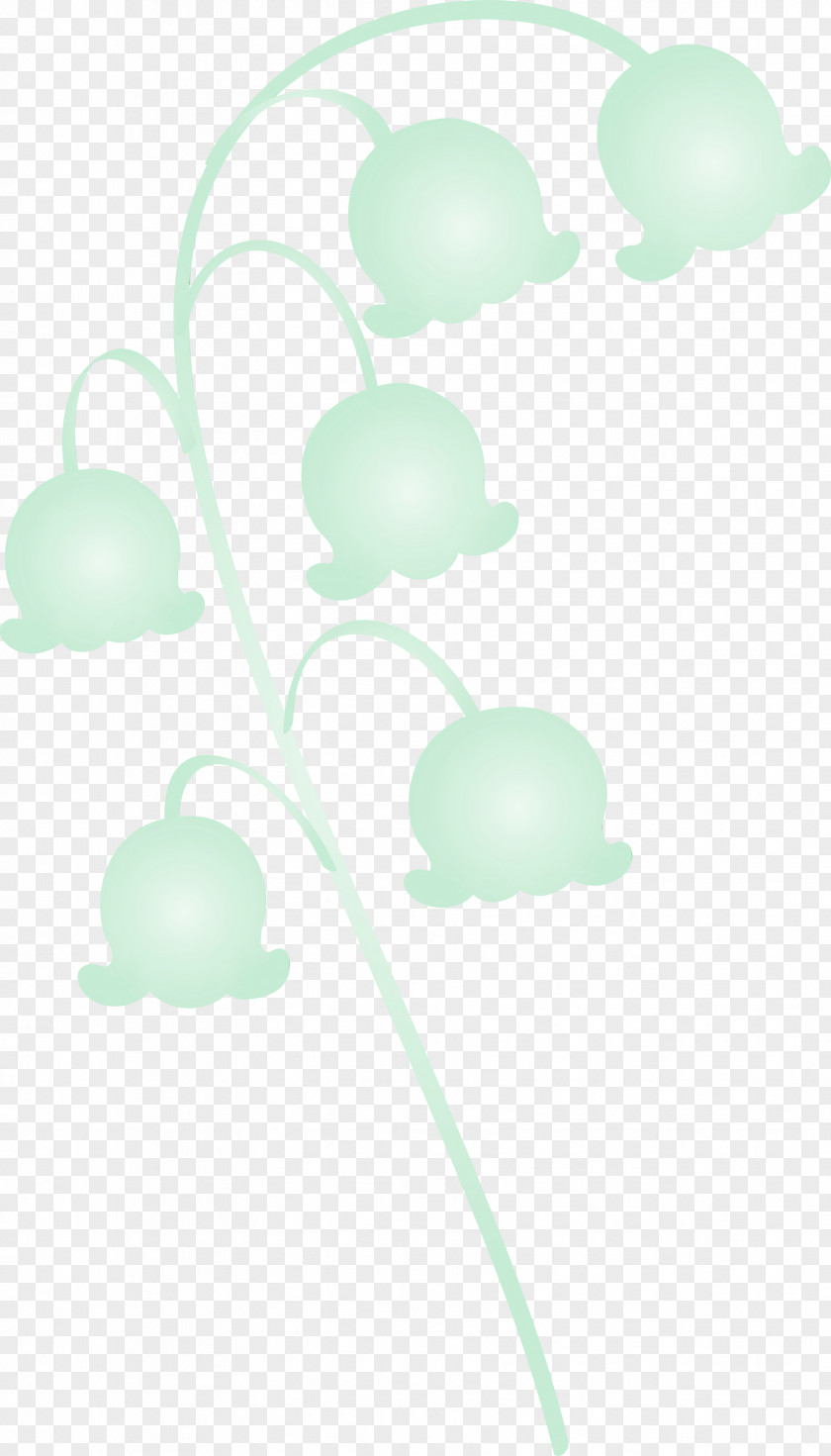 Green Turquoise Cloud Leaf Line PNG