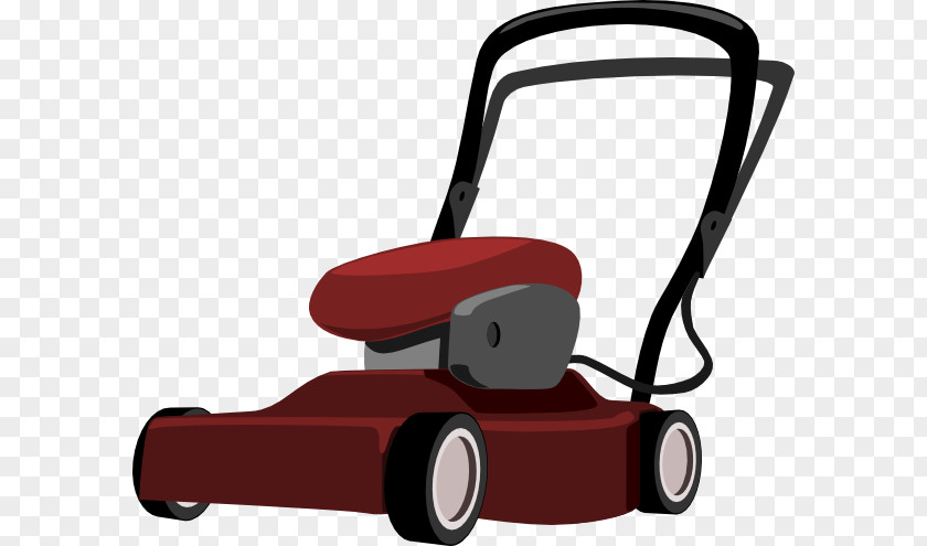 Lawn Mower Cartoon Clip Art PNG