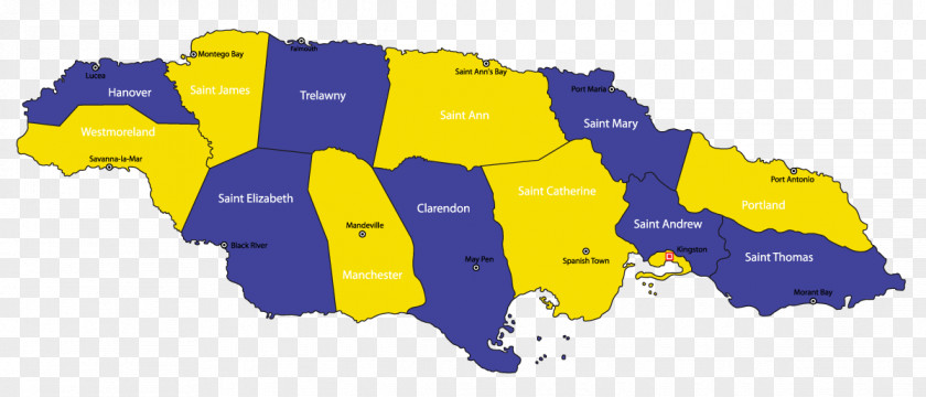 Map Parishes Of Jamaica Tuberculosis PNG