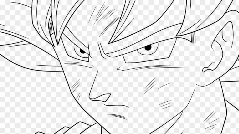 Goku Vegeta Line Art Frieza Super Saiyan PNG