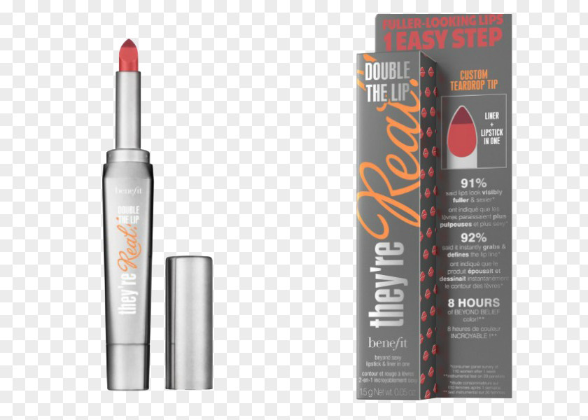 Lipstick Benefit They're Real! Double The Lip Cosmetics Liner PNG