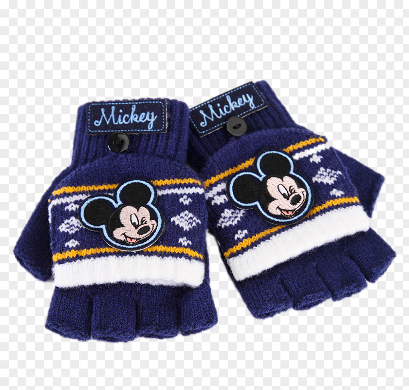 Mickey Mouse Drain Finger Wool Gloves Glove Icon PNG