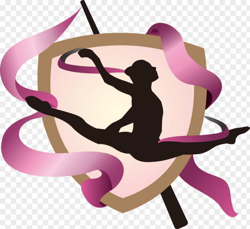 Vector Ballet Emblem Badge Dance Illustration PNG