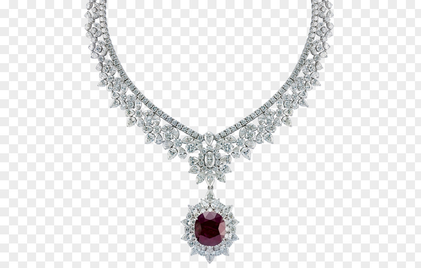 Necklace Jewellery Mouawad Diamond Emerald PNG