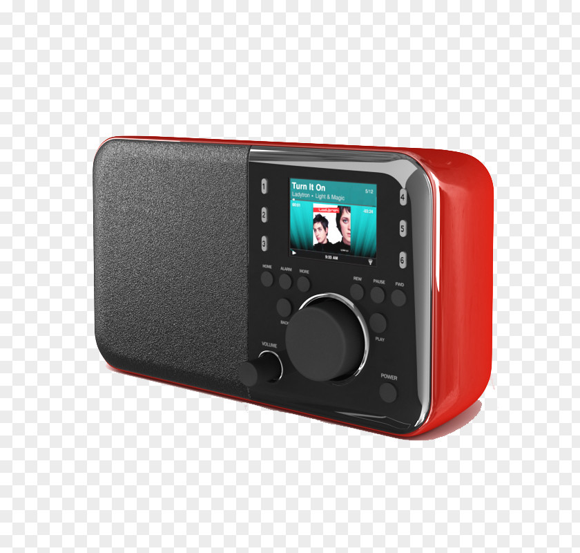 Red Retro Radio Autodesk 3ds Max 3D Modeling Computer Graphics Loudspeaker PNG