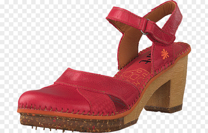 Sandal Red Shoe Shop Heel PNG