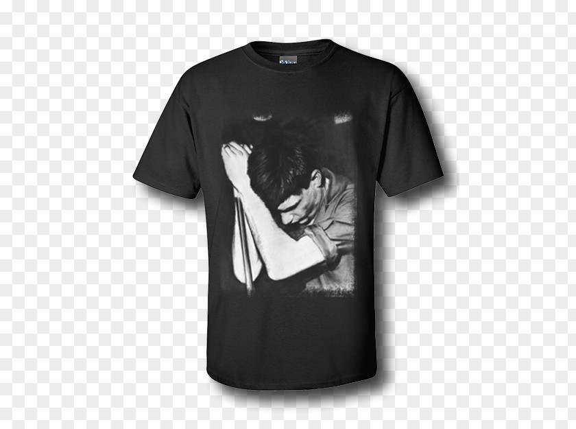 T-shirt Unknown Pleasures Ian Curtis & Joy Division PNG