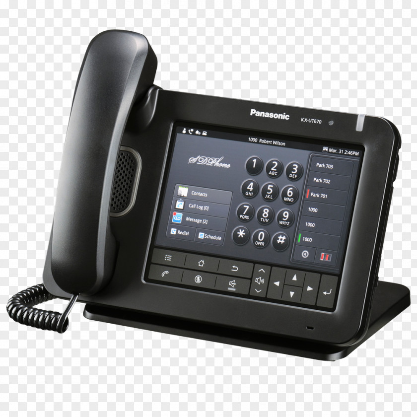 Business Panasonic Executive KX-UT670 VoIP Phone Session Initiation Protocol Telephone PNG