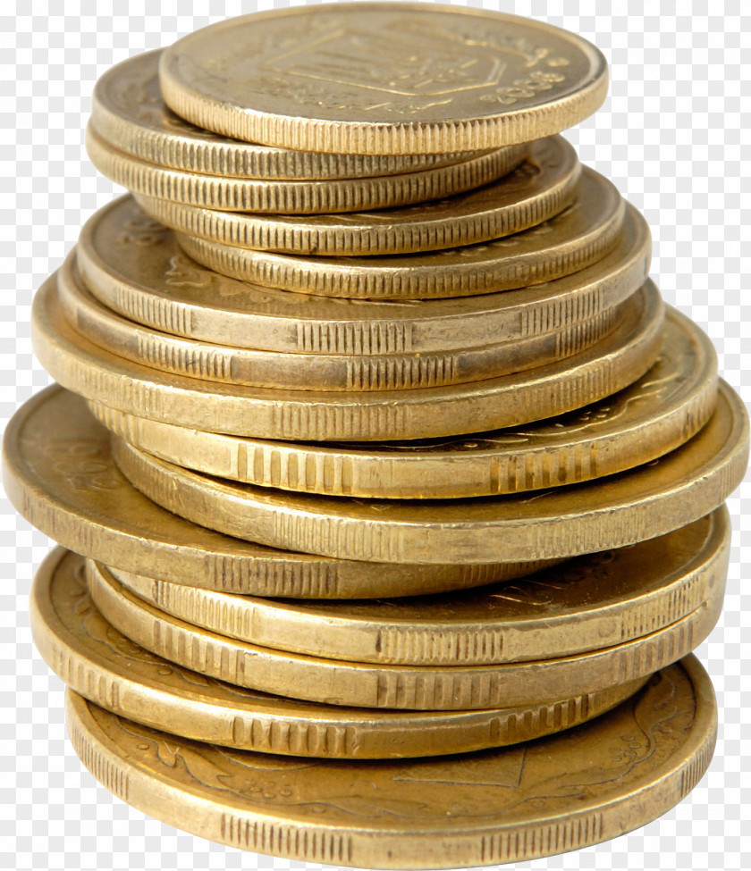 Falling Money Gold Coin PNG