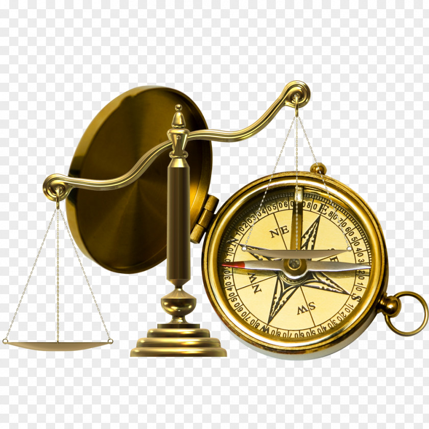 Balances And Compass North Stock Photography Brass Map PNG