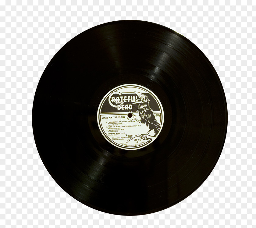 Grateful Dead Phonograph Record Wake Of The Flood LP PNG