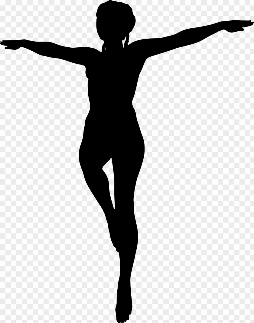 Silhouette Modern Dance Ballet PNG